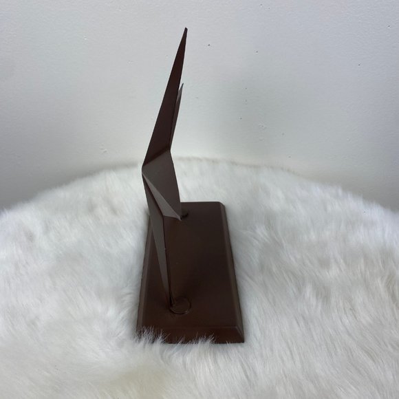 Brown Metal Star w/ Base 8" X 8" X 2.75" Primitive Country Farmhouse - Picture 5 of 6